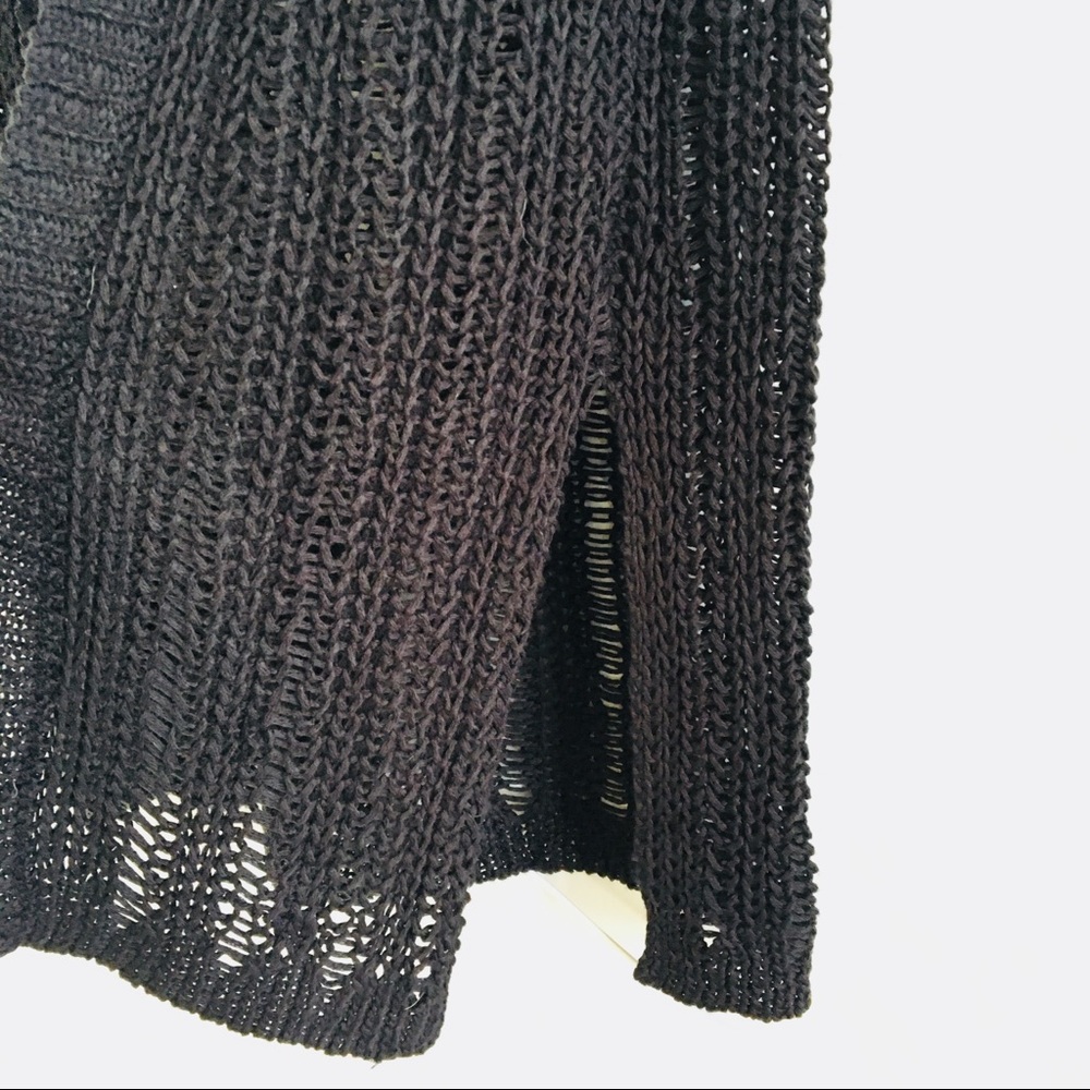 NEW LOOK Longline Knitted Black Festival Vest - Picture 7 of 8
